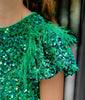 Lola And The Boys - Emerald Shimmer Party Dress