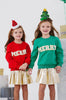 Lola And The Boys - "Merry" Pearl Sweatshirt - Green