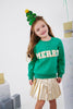 Lola And The Boys - "Merry" Pearl Sweatshirt - Green