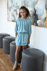 Pleat. - Winter Teal Rory Dress