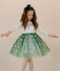 Petite Hailey - Candy Cane Green Tutu Dress