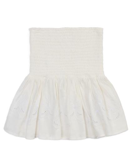 Splendid - Smocked Skirt Blanc