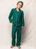 Petite Plume - Green Flannel Pajama Set