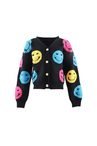 Lola And The Boys  - Happy Emoji Cardigan