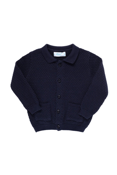 Feltman Brothers - Navy Popcorn Cardigan