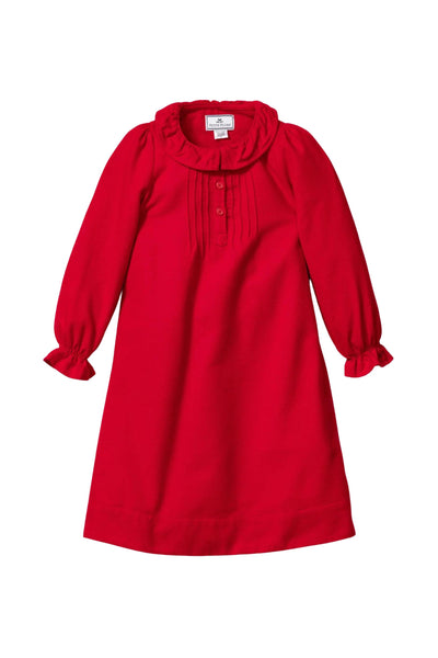 Petite Plume - Red Flannel Victoria Nightgown