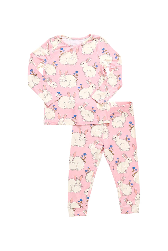 Pink Chicken - Pink Bunnies PJ set