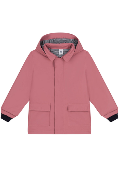 Petit Bateau - Pink Hooded Rain Jacket