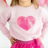 Sweet Wink - Heart Sequin Patch Sweatshirt