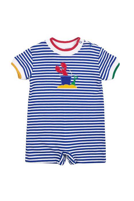 Florence Eiseman - Lobster & Sand Toys Stripe Shortall