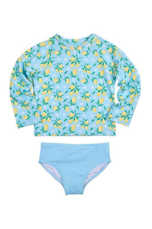 Florence Eiseman - Lemon Print Rashguard Swimsuit