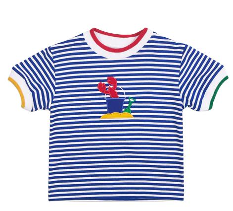 Florence Eiseman - Lobster & Sand Toys Stripe T-Shirt