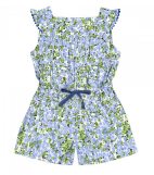 Busy Bees - Gwynnie Romper Blue Hydrangea