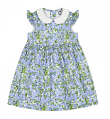 Busy Bees - Riley Peter Pan Collar Dress Blue Hydrangea