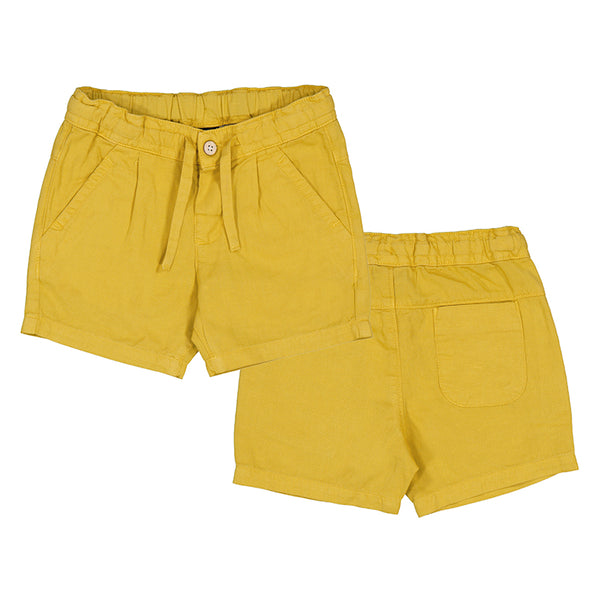 Linen Bermuda Shorts Gold