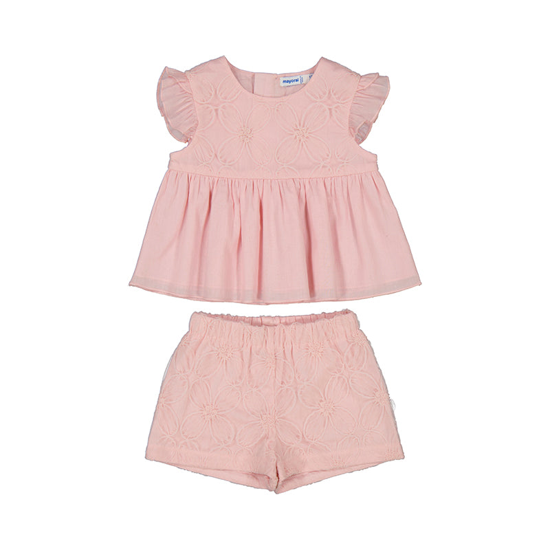 2pc Short Set - Rose