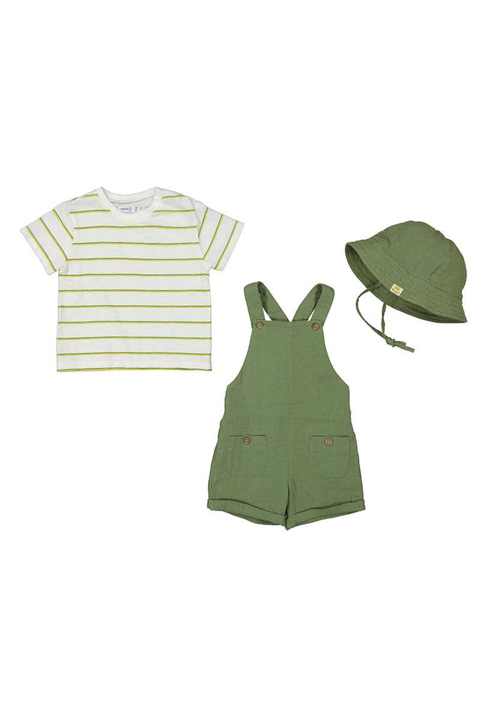 Dungaree 3pc Set Sage