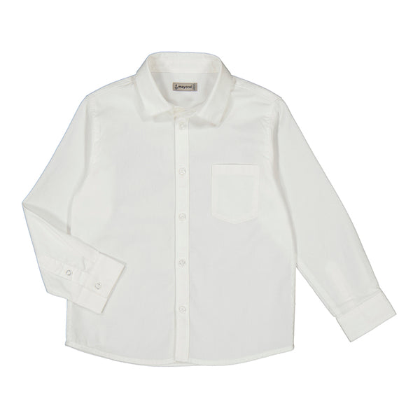 White L/S Button Down Shirt