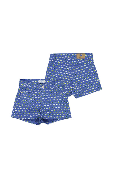 Patterned Shorts Indigo