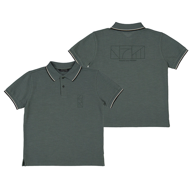 S/S Polo Shirt Eucalyptus