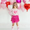 Sweet Wink - Heart Sequin Patch Sweatshirt