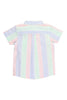 Ruffle Butts - Boys Multicolor Seersucker Short Sleeve Button Down