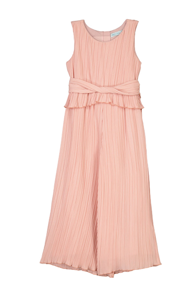 Rose Pleated Gauze Jumpsuit