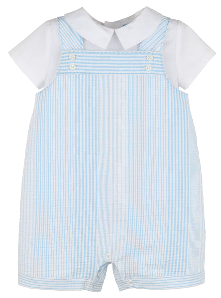 Luli & Me - Multi Stripe Boy Romper