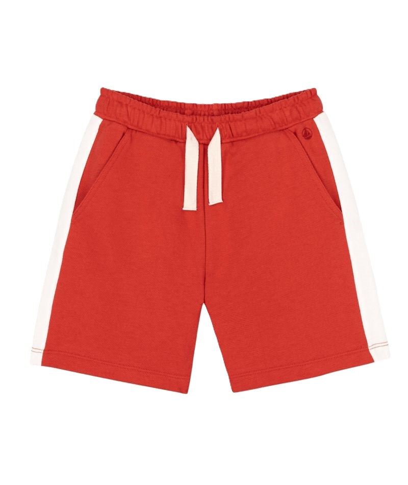 Petit Bateau - Boy Red Sweat Shorts