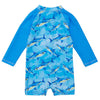 Snapper Rock - Jawsome Waves Long Sleeve Sunsuit