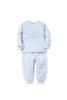 Long Sleeve Striped Pant Set - Blue