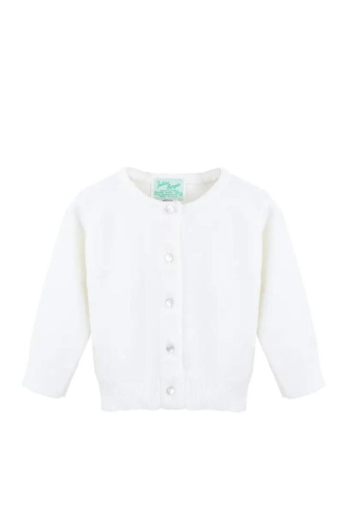 Basic Infant Cardigan - White