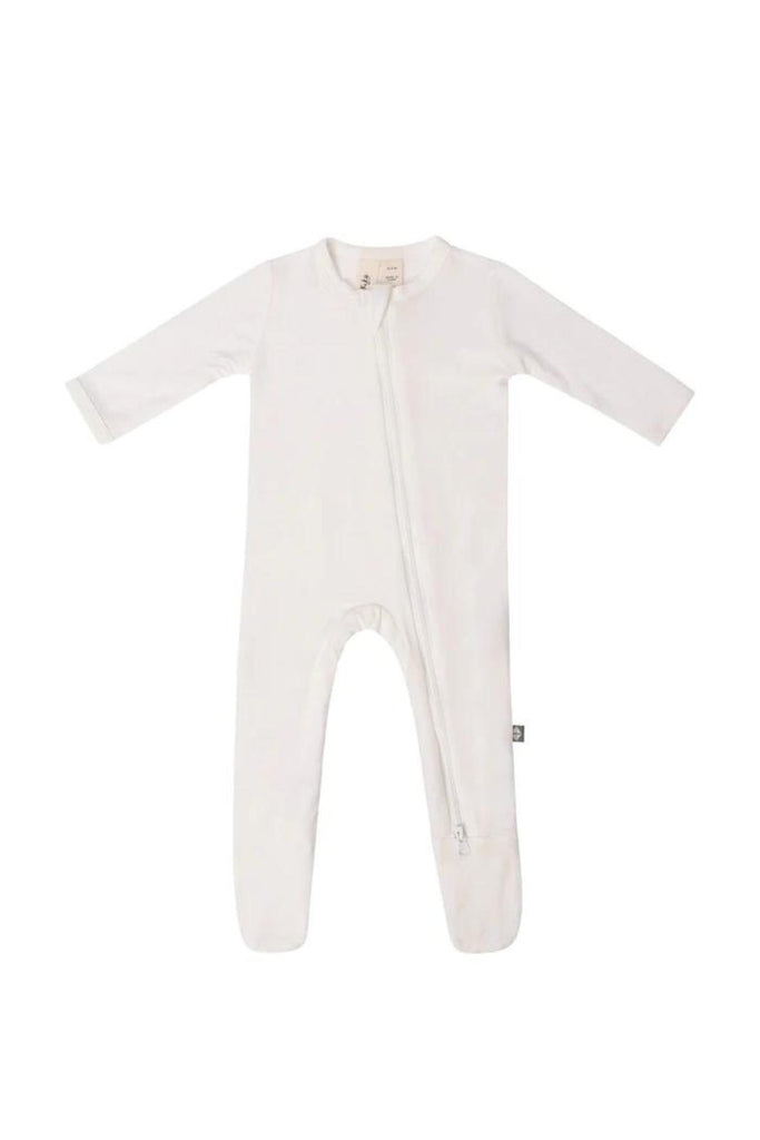 Kyte Baby - White Zippered Footie