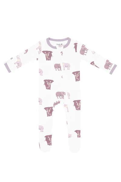 Kyte Baby - Elephant Zippered Footie