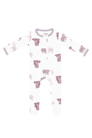 Kyte Baby - Elephant Zippered Footie