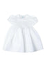 Diamond Smocked Dress - White