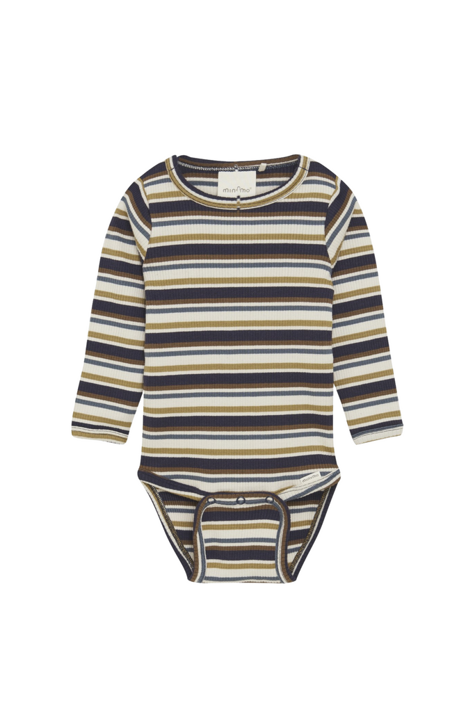 Robo - Parisian Night Striped Rib Bodysuit