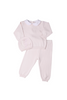 Feltman Brothers - Pink Pique Collar Diamond 3 Piece Knit Set