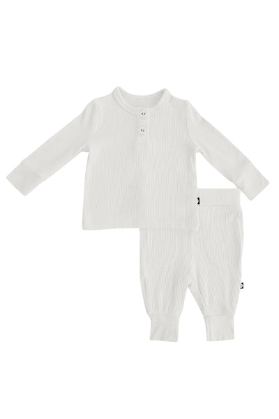 Kyte Baby - Oat Ribbed Henley Set