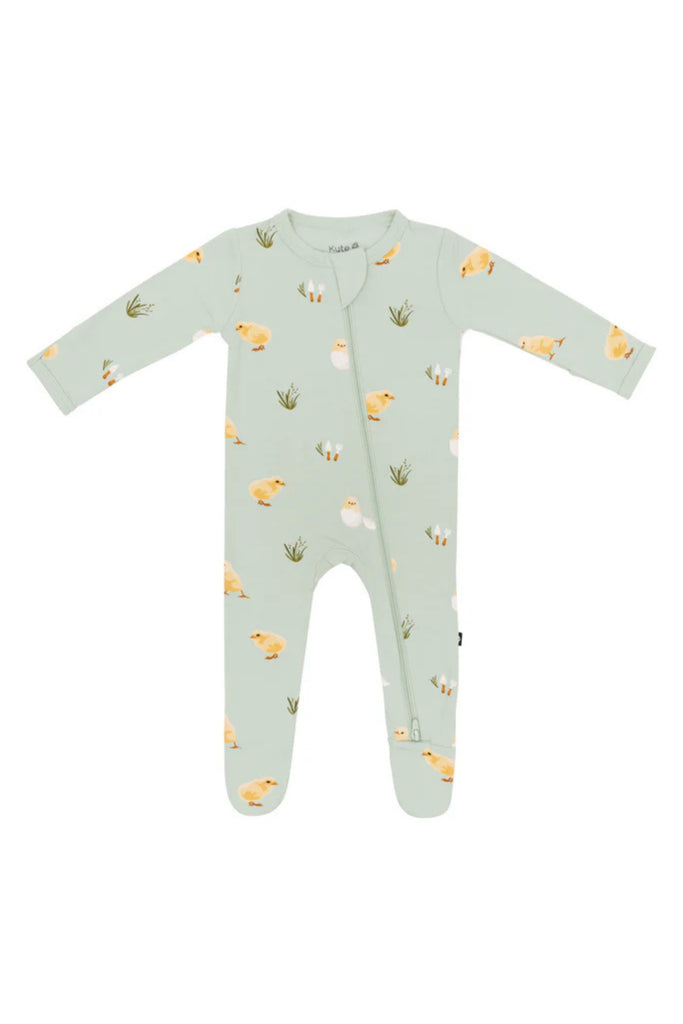 Kyte Baby - Aloe Chick Zippered Footie