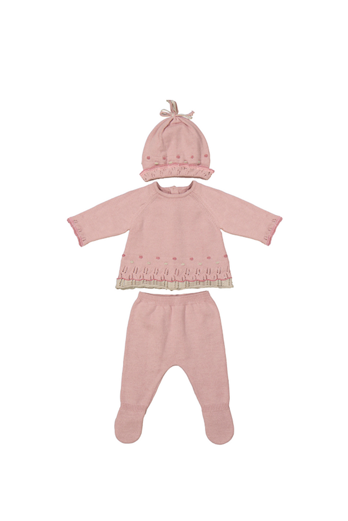 Sugar Pink Leg Warmer & Hat Set