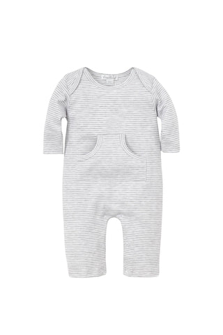 Kissy Kissy - Gray Striped Playsuit