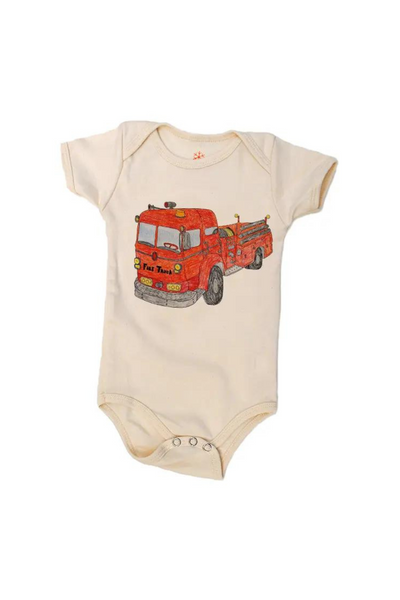 Orangeheat - Firetruck Organic Onesie