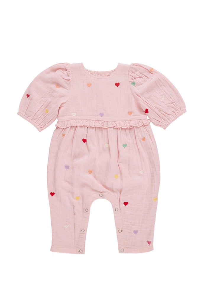 Pink Chicken - Candy Heart Embroidery Brooke Jumper