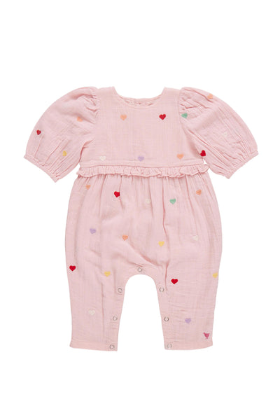 Pink Chicken - Candy Heart Embroidery Brooke Jumper