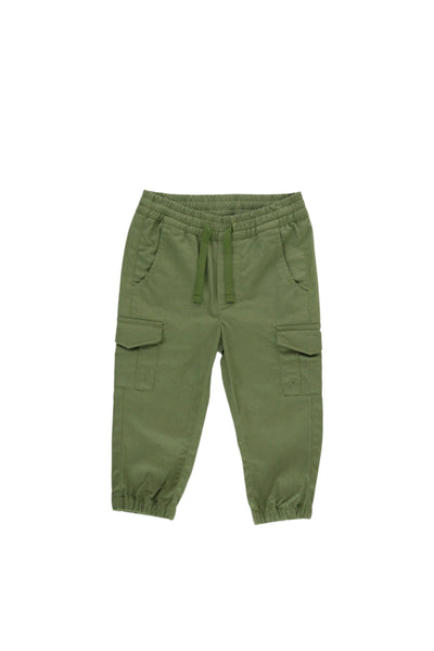 Ruffle Butts - Dusty Olive Slim Cargo Joggers