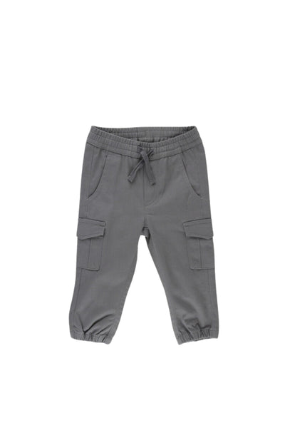 Ruffle Butts - Smoke Gray Slim Cargo Joggers