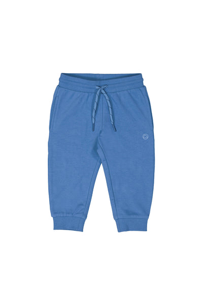 Basic Cuffed Fleece Jogger Capri Blue