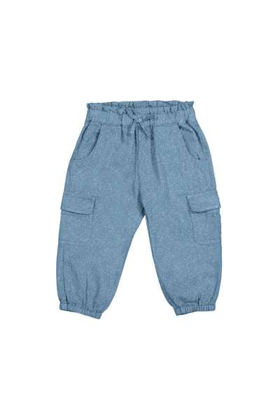 Cargo Long Pants Light Blue