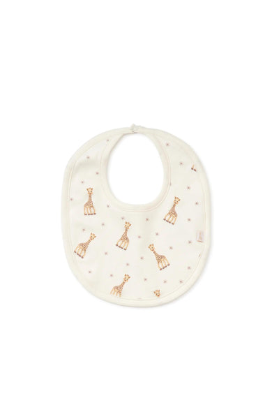 Sophie Giraffe Bib - Ivory